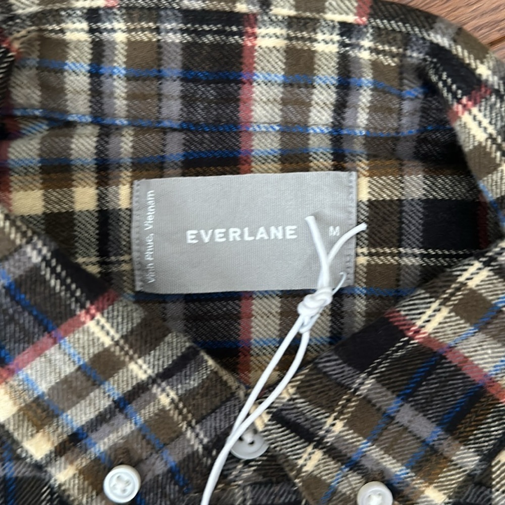 NWT Everlane The Brushed Flannel Button Down Mens Shirt - Picture 6 of 8